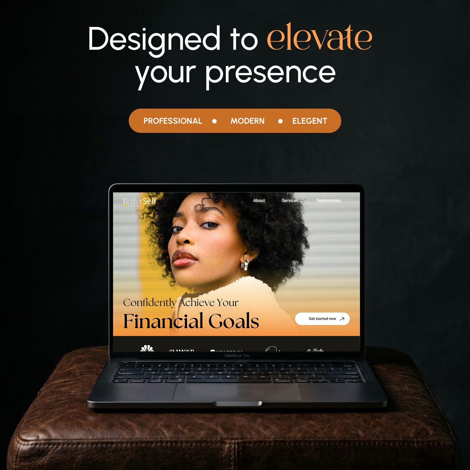 BetterSelf Canva website template for Life, Business and Wellness coaches