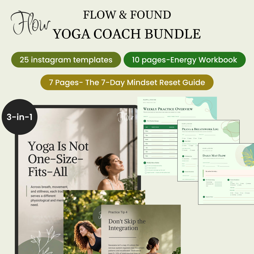 Flow & Found yoga coach Bundle-Branding Kit