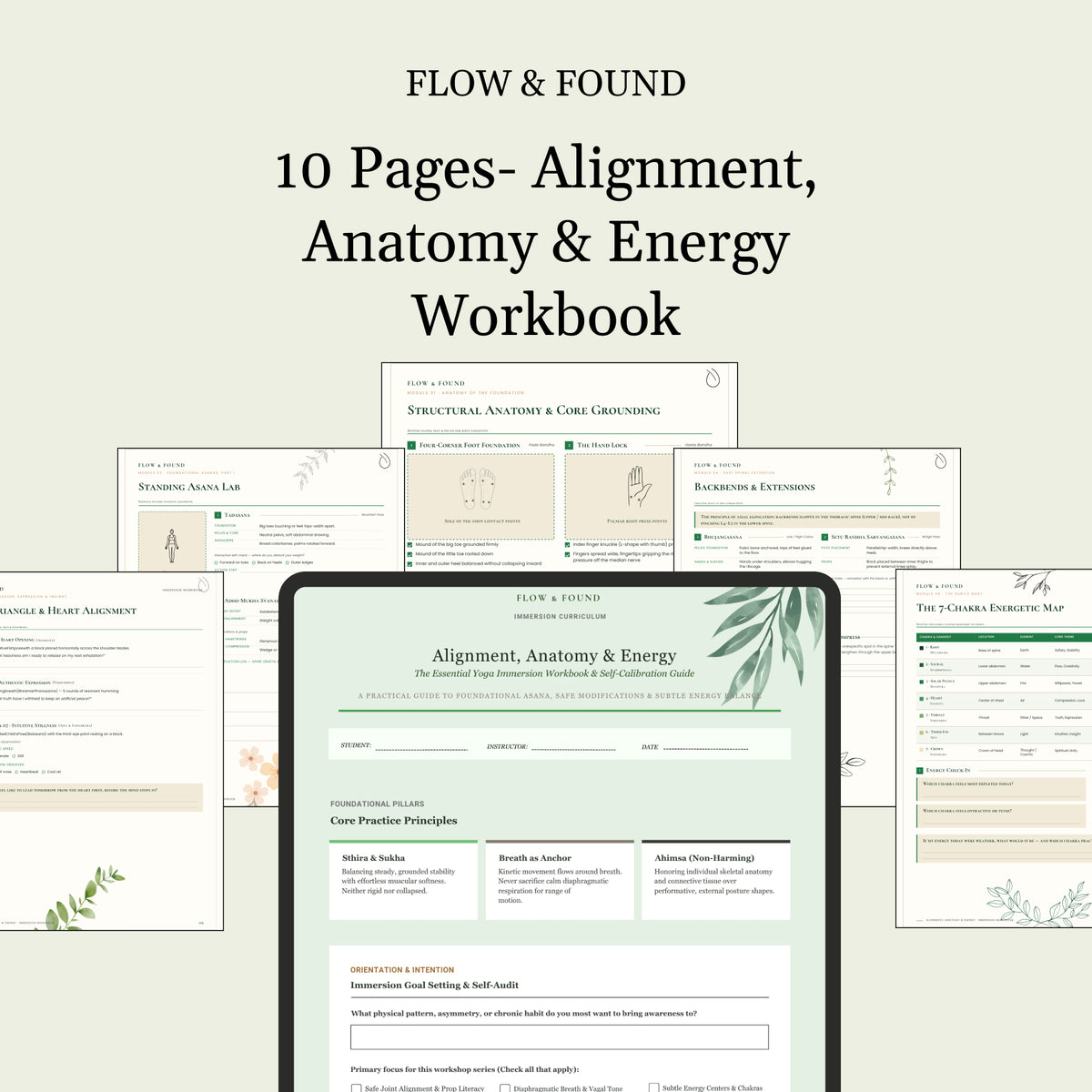 Flow & Found yoga coach Bundle-Branding Kit